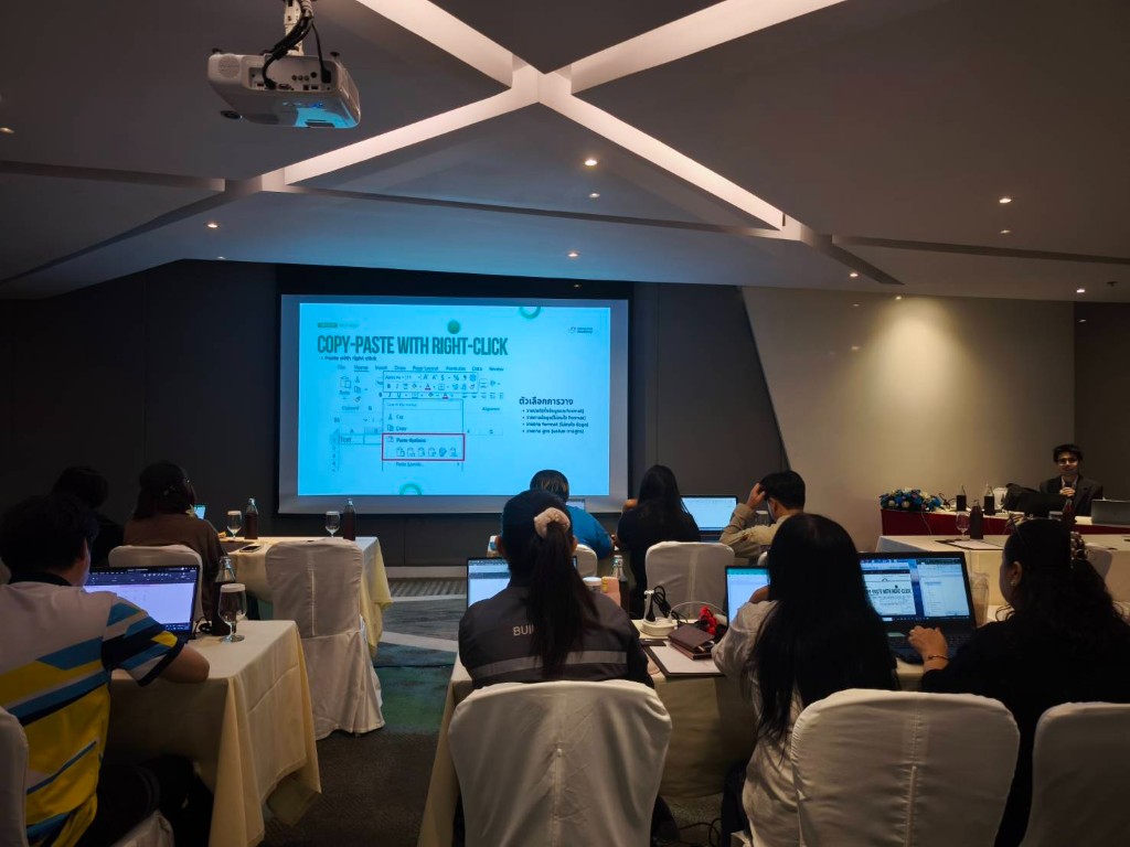 Excel copy-paste workshop session